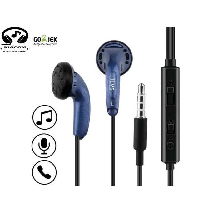 Wkpro- Ilvs Earphone Earbud Headset With Microphone Satu Pabrik Dengan Vido
