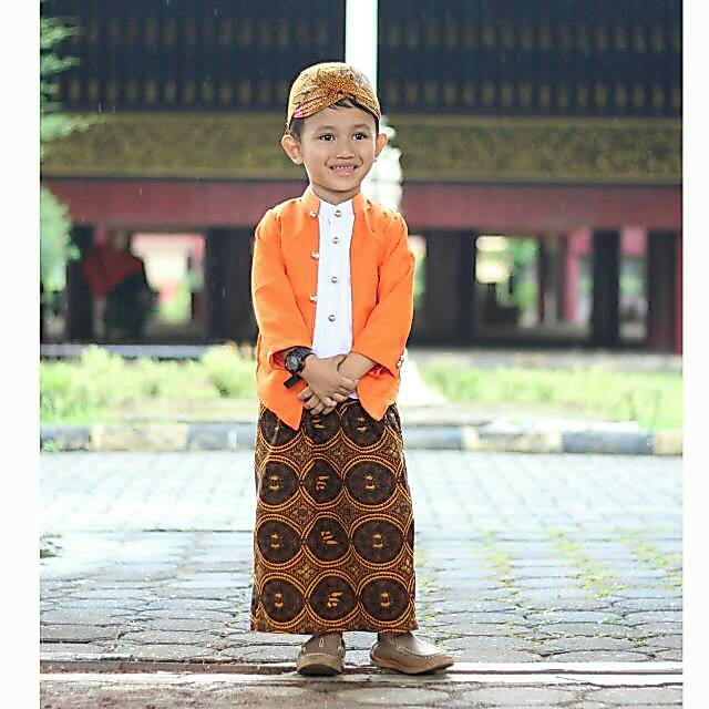 Set Beskap Sunda Anak dan dengan Batik Katun