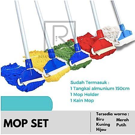 MOP SET / ALAT PEL / MOP SET JEPIT KATUN Kain