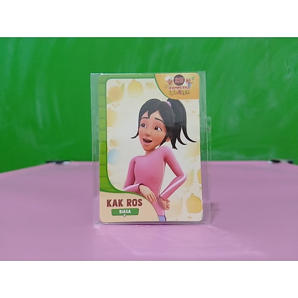 Kartu AR Card CHOKI-CHOKI x KOMPETISI UPIN & IPIN - KAK ROS - Biasa Murah Retro Vintage Rare Koleksi