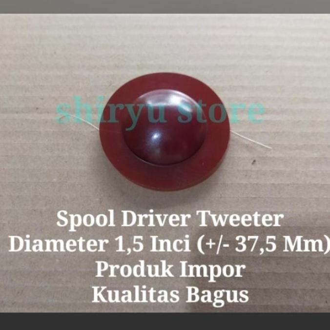 Solusoundmart - Spool Diaphragm Driver Tweeter 37.5 Mm 37.5Mm 1.5 Inch 3,75Cm Acr Prodigy 1.5" Cd 6 