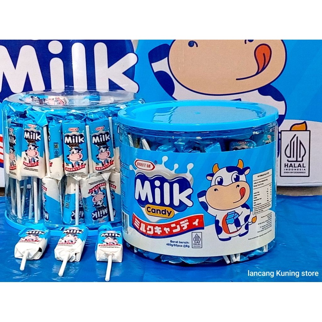 Milk Candy Cube Tangkai isi 60 Ecer 1