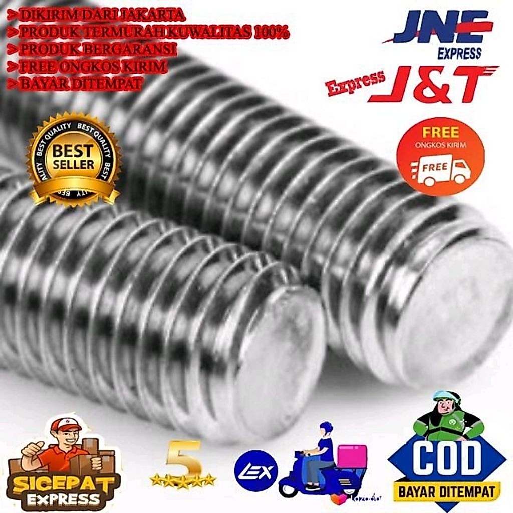 PROMOCOD..AS DRAT / LONG DRAT M12 X 1000 MM STAINLESS 304
