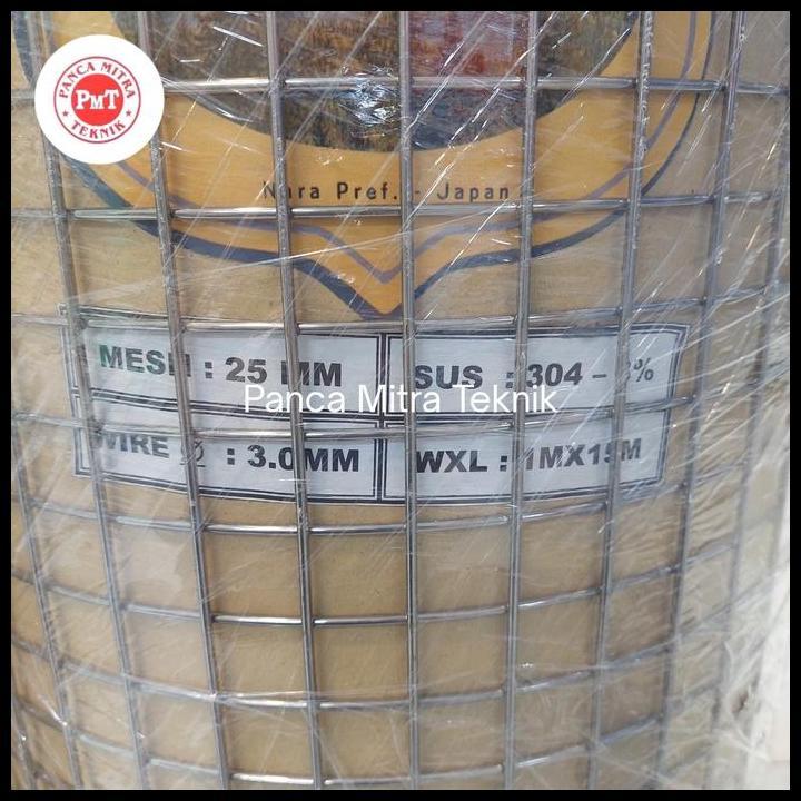 DISKON WIREMESH SS304 3MM X 25MM X 25MM / WIREMESH SS304 PERMETER MODEL LAS 