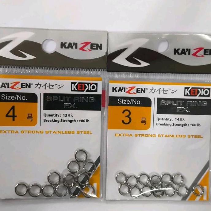 split ring pancing merk lkaizen split ring lure umpan pancing hanya split ring