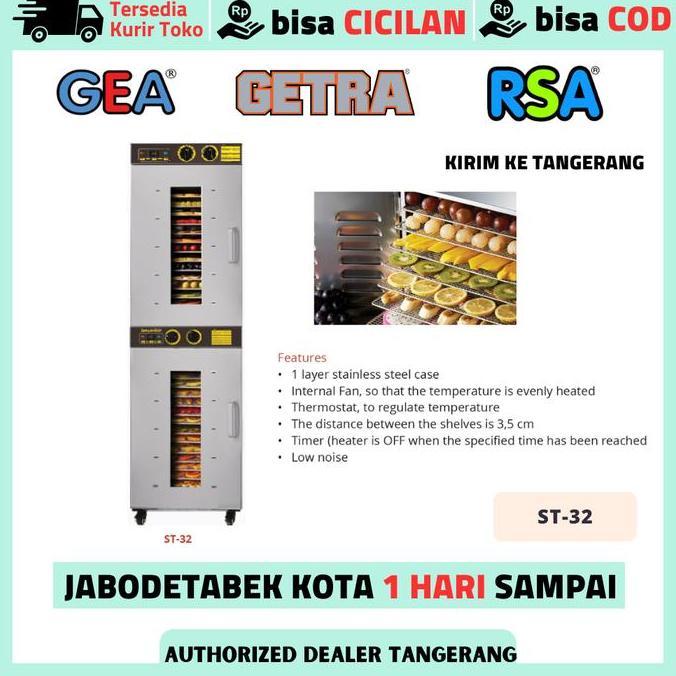 FOOD DEHYDRATOR GETRA ST 32 / MESIN PENGERING MAKANAN