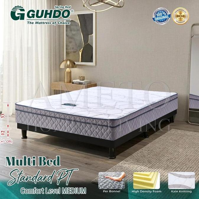 Guhdo Spring bed Multi bed Standard Plush Top Spinal Spring, Tanpa Headboard 090 100 120 140 160 180