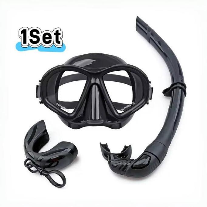 LABAZA Kacamata Selam Panah Ikan Masker Freedive Apnea Freediving Free Diving Glasses Set Tube Selan