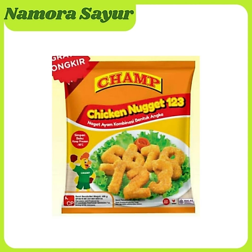 Champ Chicken Nugget 123 400 gr | Champ Chicken Nugget