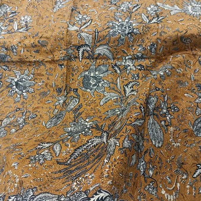 Kain batik tiga negri sogan pagi sore bahan katun halus KSD