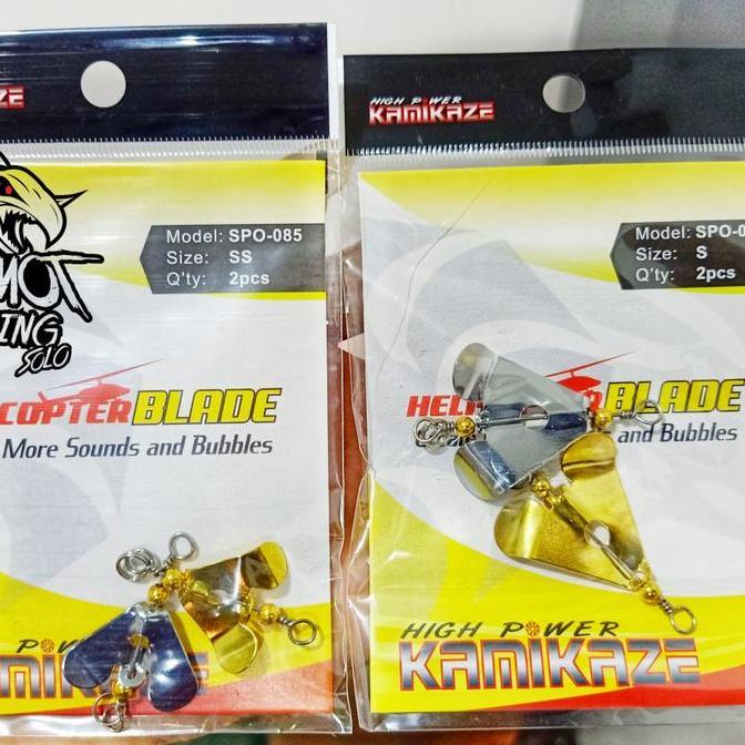 UMPAN KAMIKAZE HELICOPTER BLADE PROPELLER LURE GABUS TOMAN