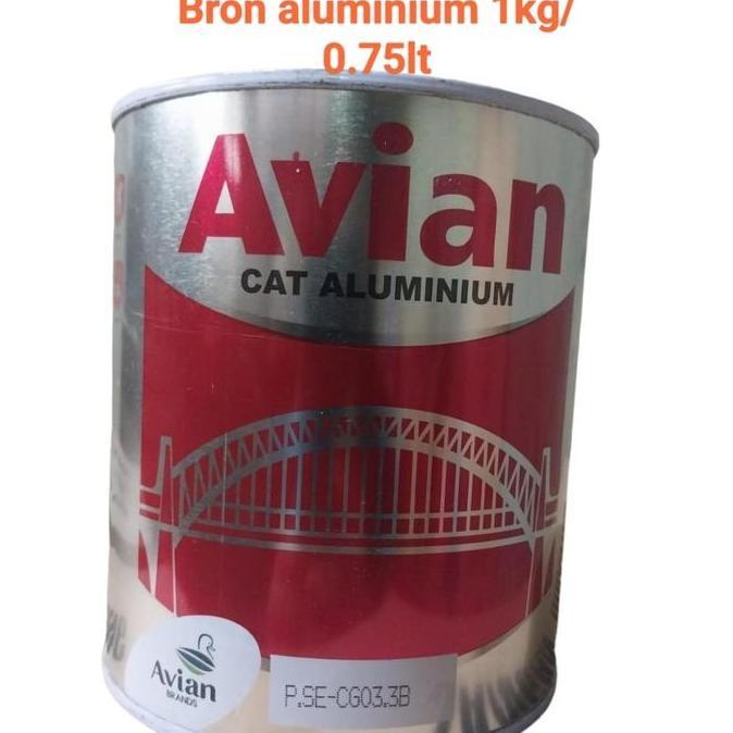 ] Cat bron aluminium Avian 0.75 lt,bron silver Avian ,bron perak avian
