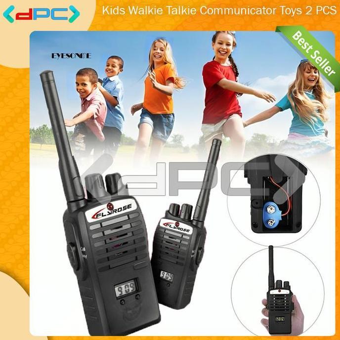 DIKARTELLA Walkie Talkie Mini 2 PCS Kids Walkie Talkie Communicator