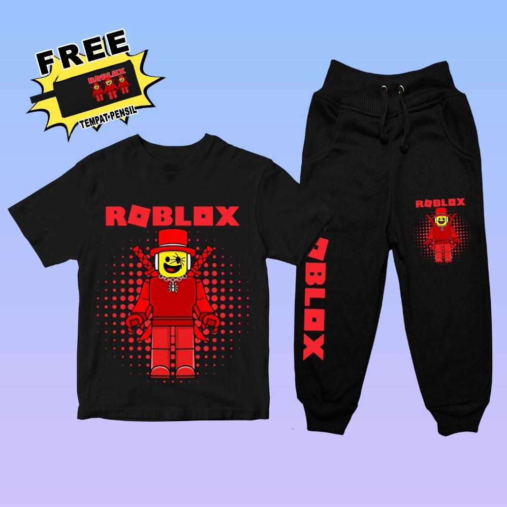 Setelan Baju Anak Gambar Roblox Sammy - Set Kaos Celana Karakter Sammy Roblox