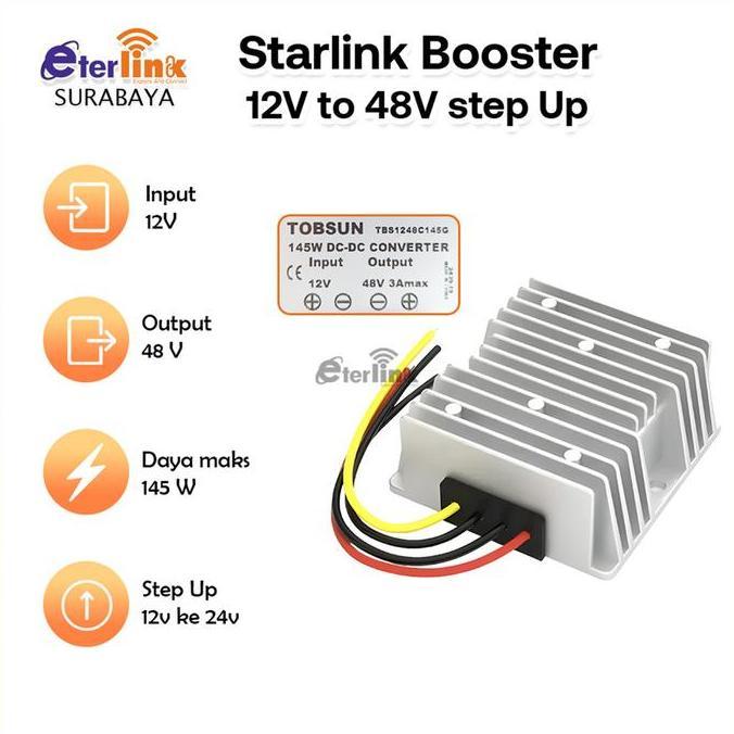 YOUNGWE STARLINK ETHERNET ADAPTER / LAN / RJ45 Starlink PoE Injector 12V-48V/3A 150W Paket Internet 