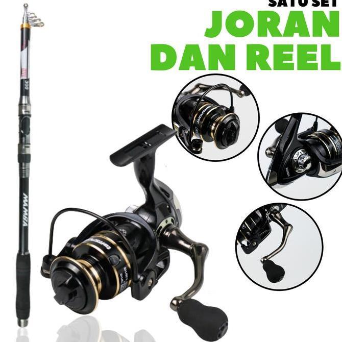 Satu Set Reel Joran Pancing Ikan Laut Galatama Empang