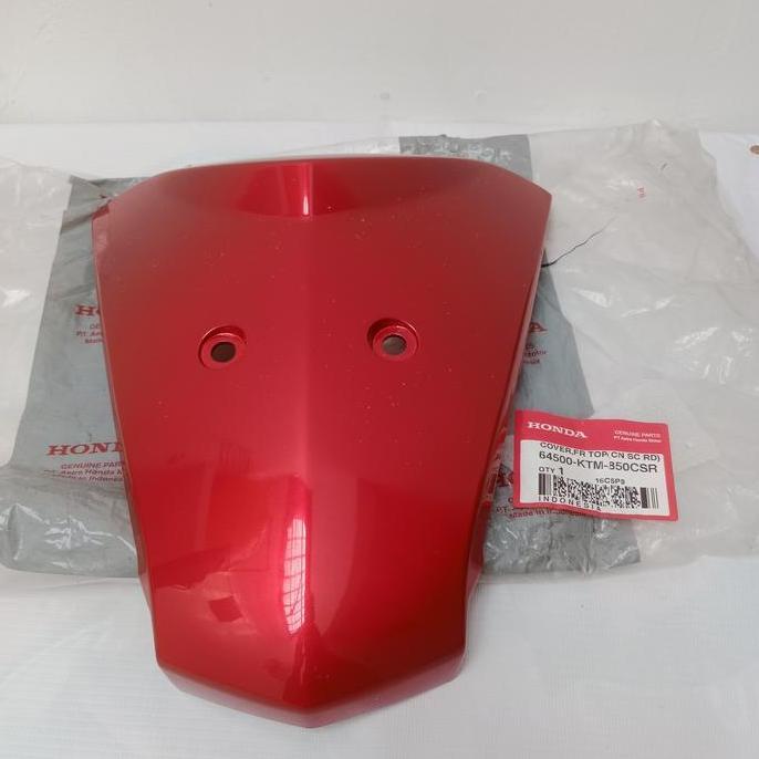 HARGA DISC - cover panel tameng dasi depan supra x125 Batman merah ori 64500-KTM-850CSR