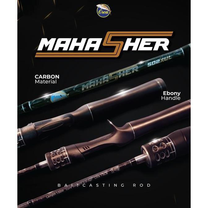 Joran Orca Mahasher Baitcasting Fuji 502UL dan 502XUL