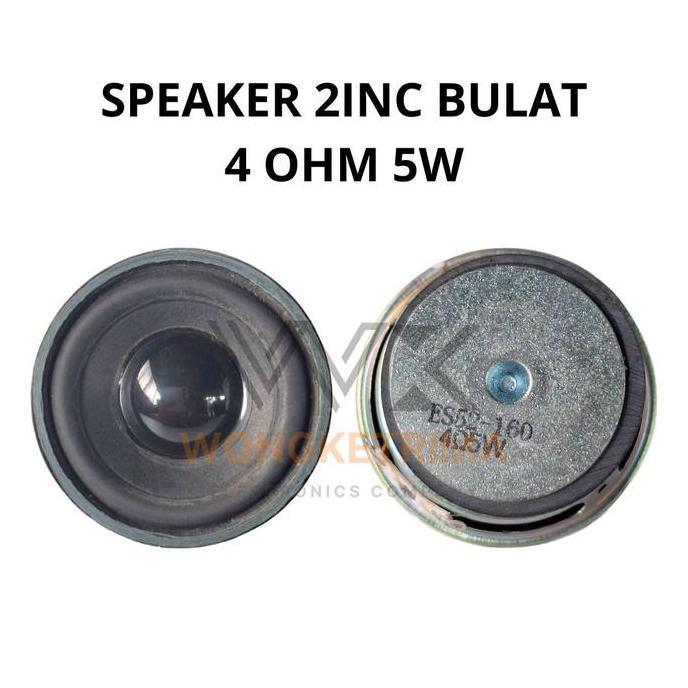 Speaker 2 Inch Bulat Woofer 4 Ohm 5W Mini Speaker