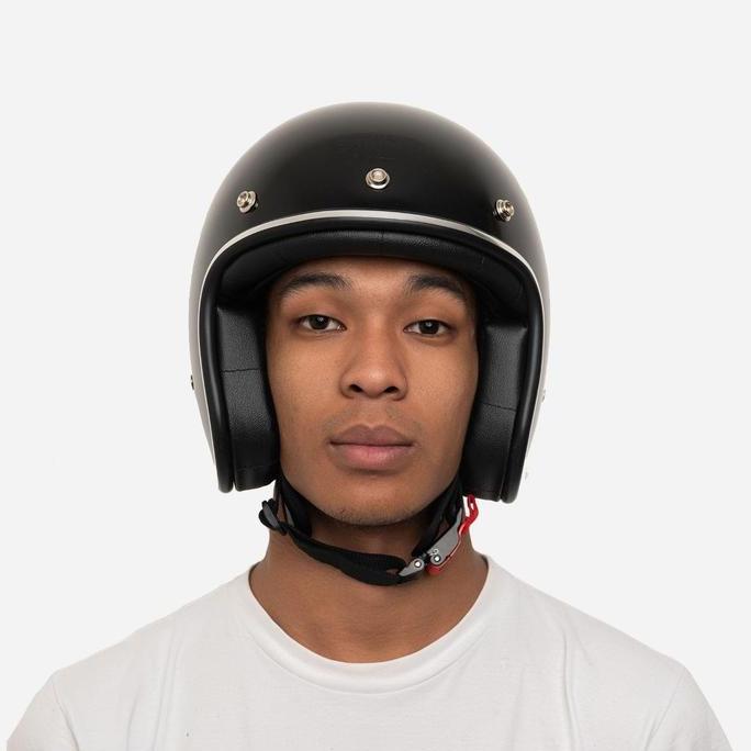 Helmet- Zulu Helm Osiris Black Chrome Motorcycle