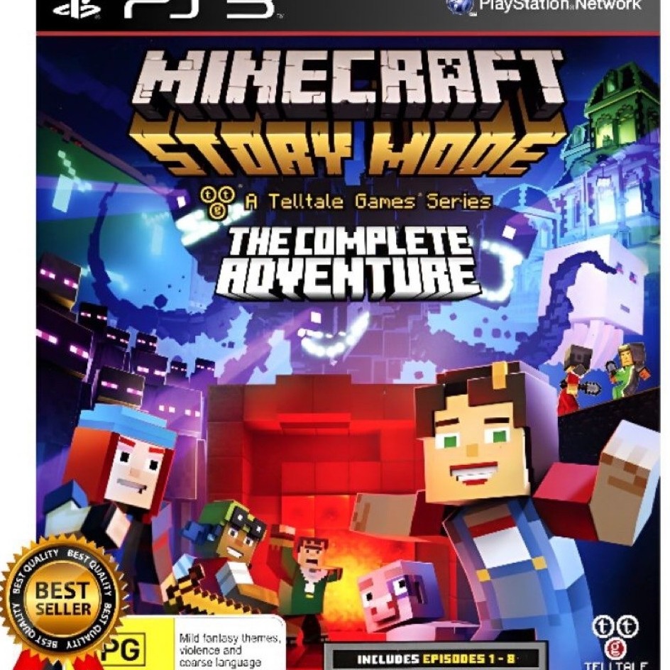 kaset ps3 minecraft story mode