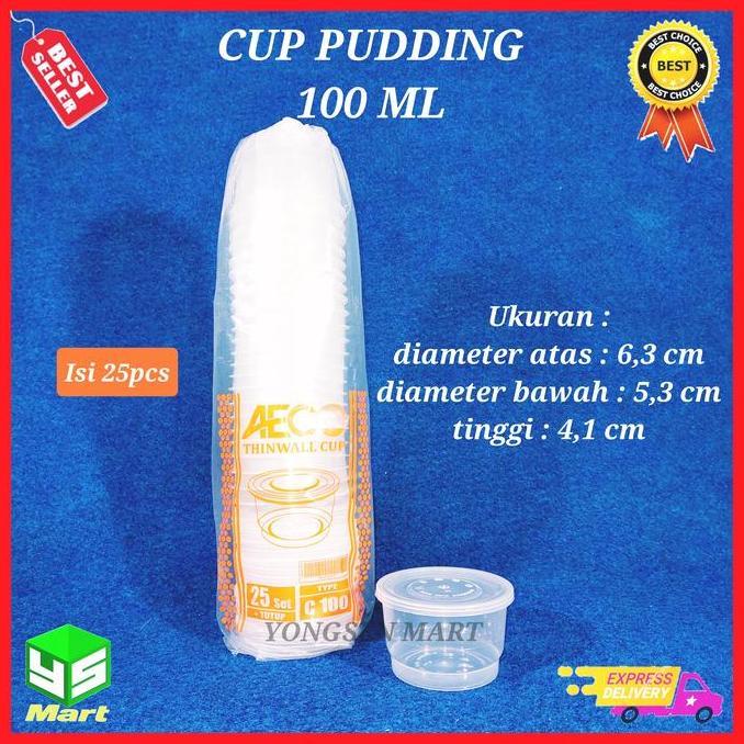 Cup Puding Mini 100 ml / Thinwall cup -100 ml