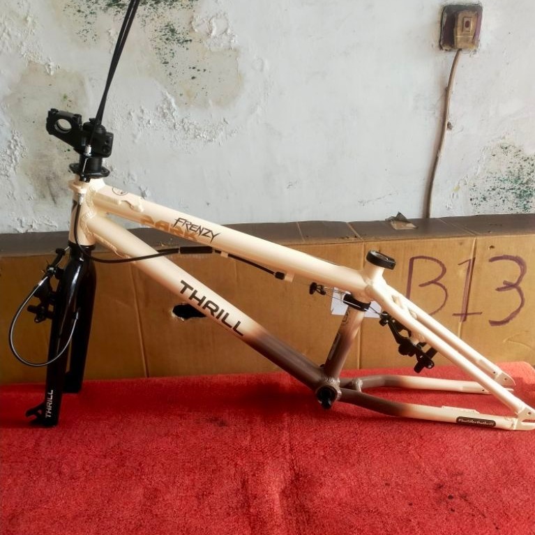 Frame dan Fork BMX Thrill Frenzy Park Cream