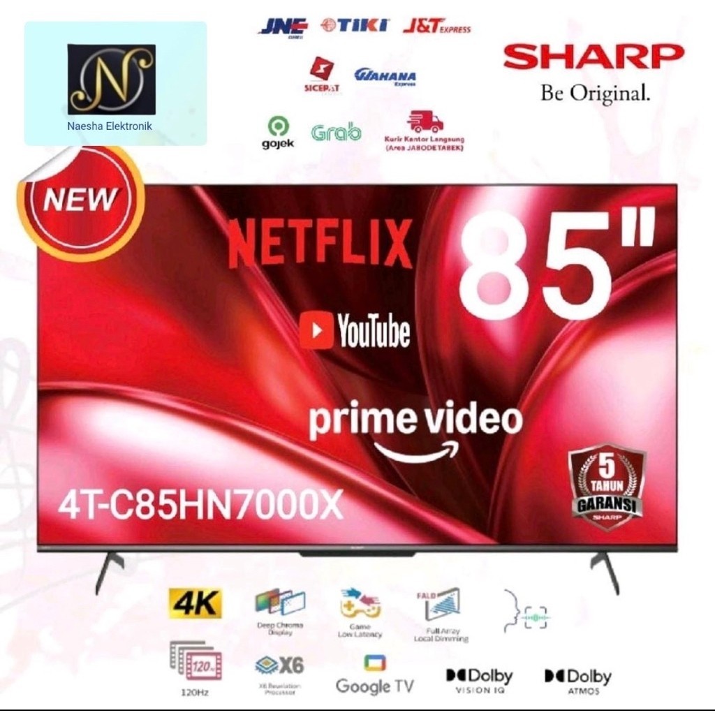 SHARP QLED TV 4T-C85HN7000X Google TV 4K UHD 85 inch