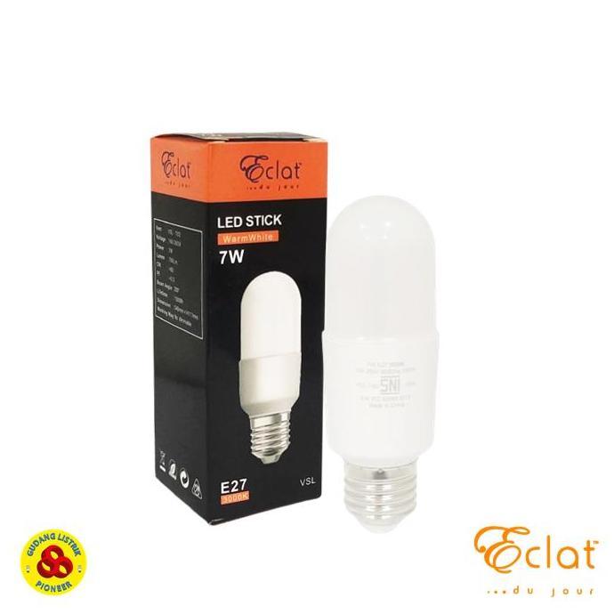 Ready LED Stick 7W WW E27 Lampu LED Mini Capsule 7 Watt Kuning Eclat Non Cod