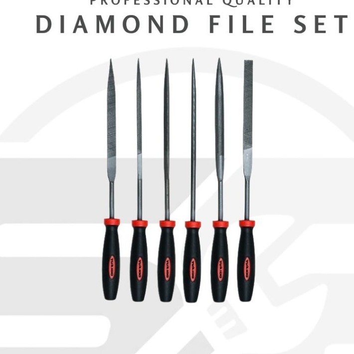 Kikir Set 6 Pcs 5 Inch Multi Bentuk Mini File Set Kikir Gergaji Besi Baja Hand File Bengkel