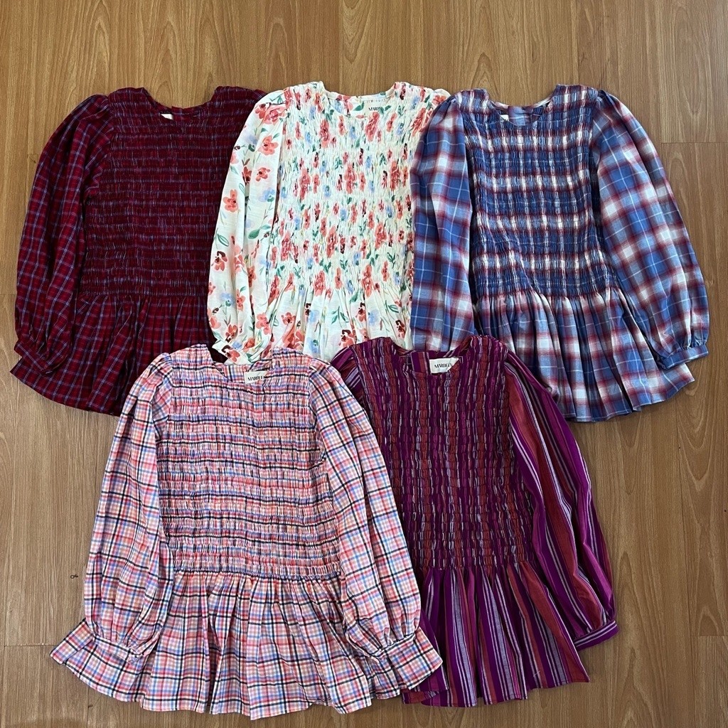 Mardeen Olivia Smocked Blouse | Smocked Blouse | Blouse Wanita | Smocked Top