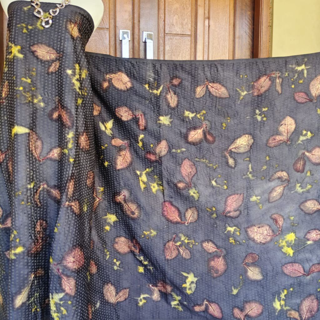 Ecoprint Kain Sutra Singapore Motif