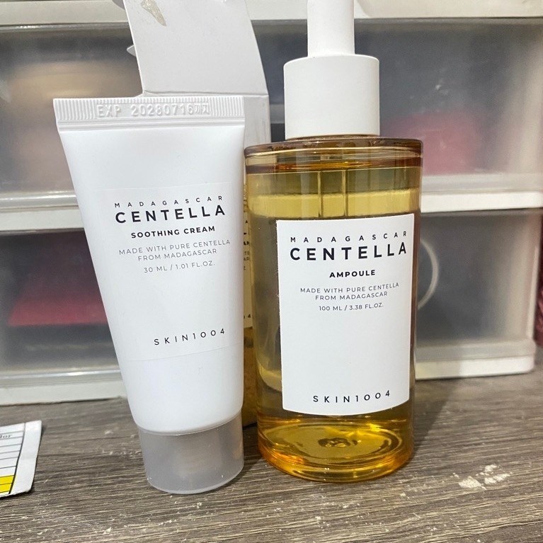 skin 1004 centela shooting cream+ampoule preloved