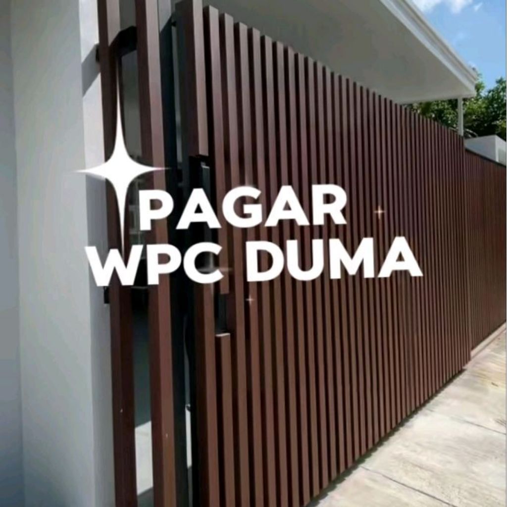 Pintu Pagar WPC Outdoor & WPC klick on hollow Duma coh 50x50