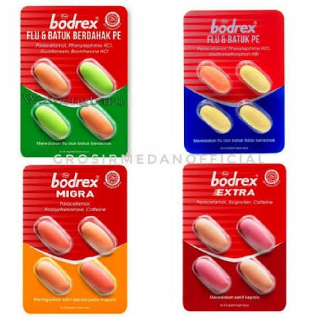 Obat Bodrex 1 Strip Bodrex Extra Bodrex Migra Bodre Flu & Batuk PE