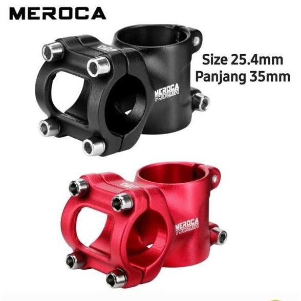 Meroca Stem 25.4mm Panjang 35mm Handlebar Stem Pushbike Balance Bike