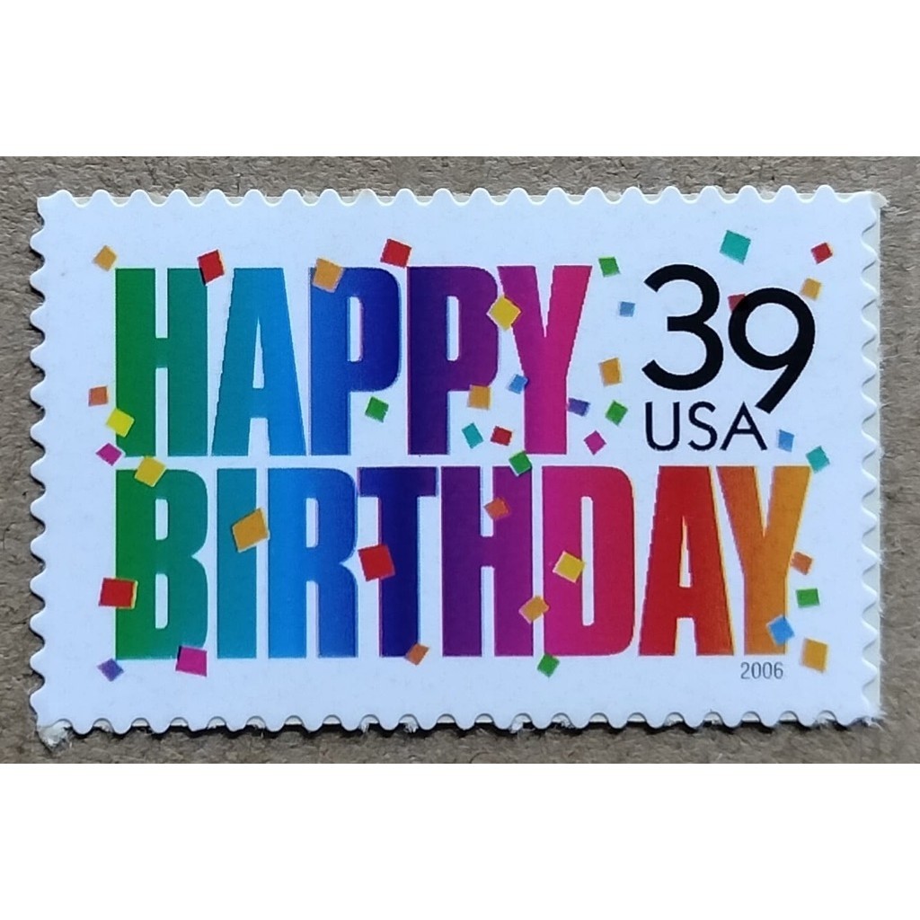 Perangko Happy Birthday USA