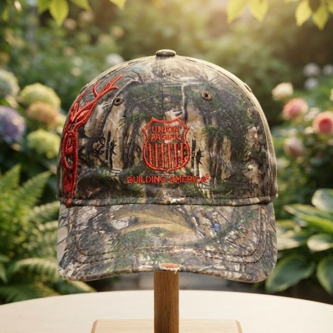 Topi Dri-Duck Wildlife Series Union Pacific Camo Deer Embroidery Strapback Second Original