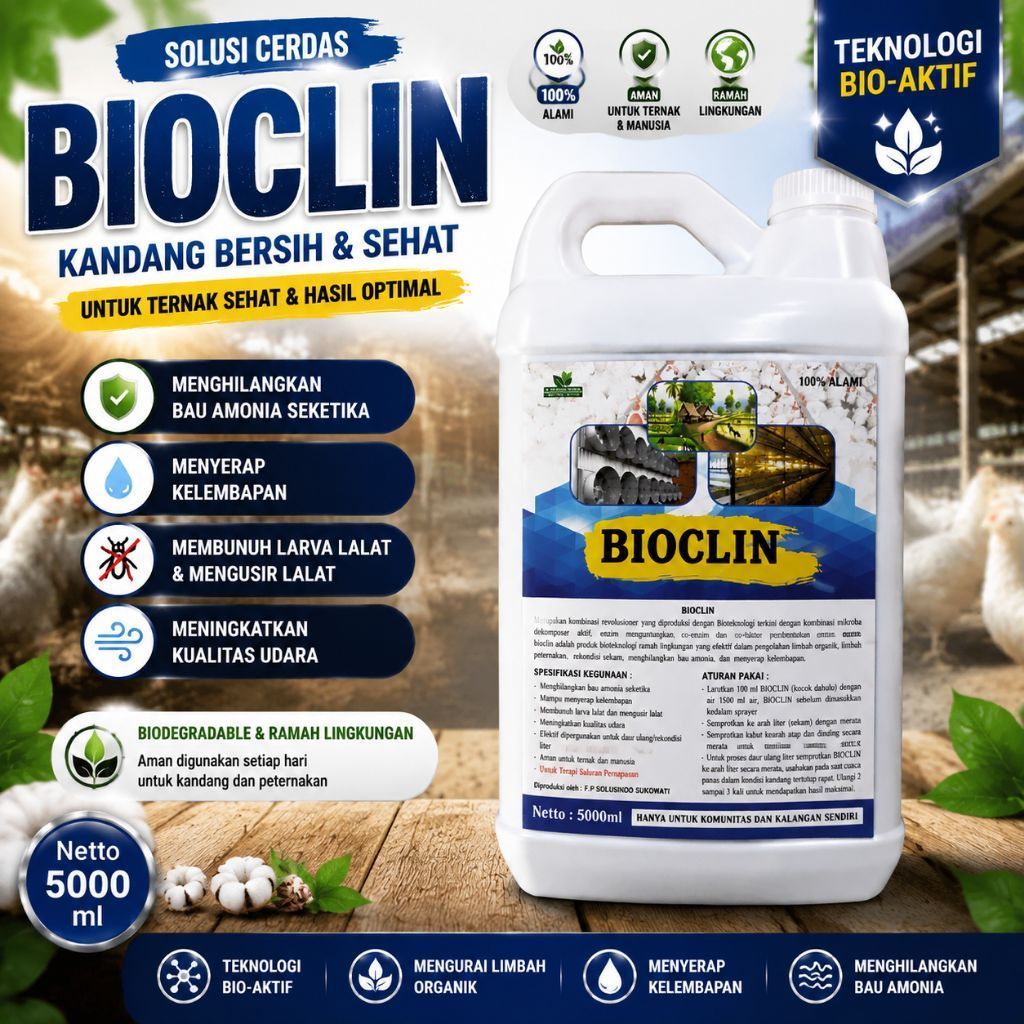 BIOCLIN Penghilang Bau Amoniak Kandang