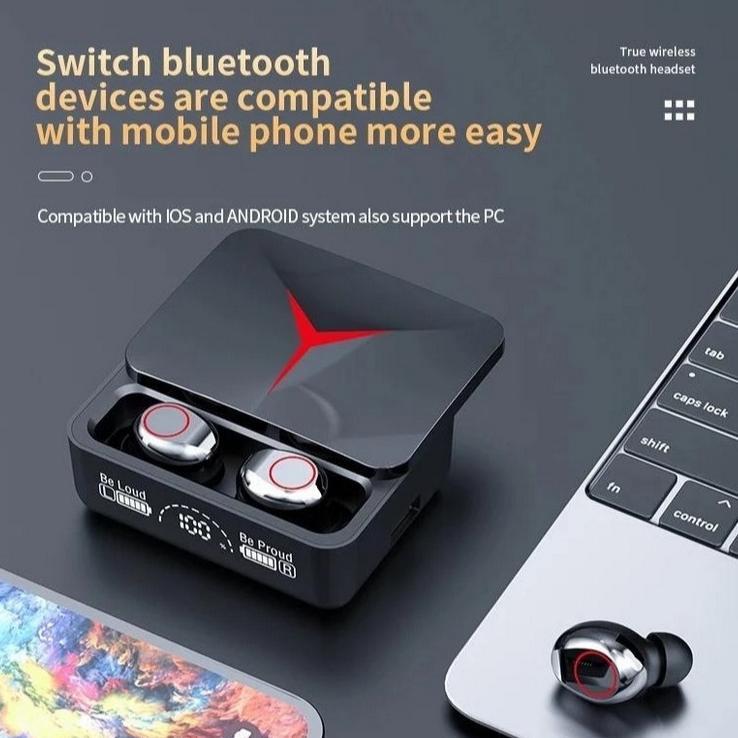 Premium Cod- Ip99- M90 Pro Tws Wireless Bluetooth Headset Hifi Mini Sports Waterproof Earphones With