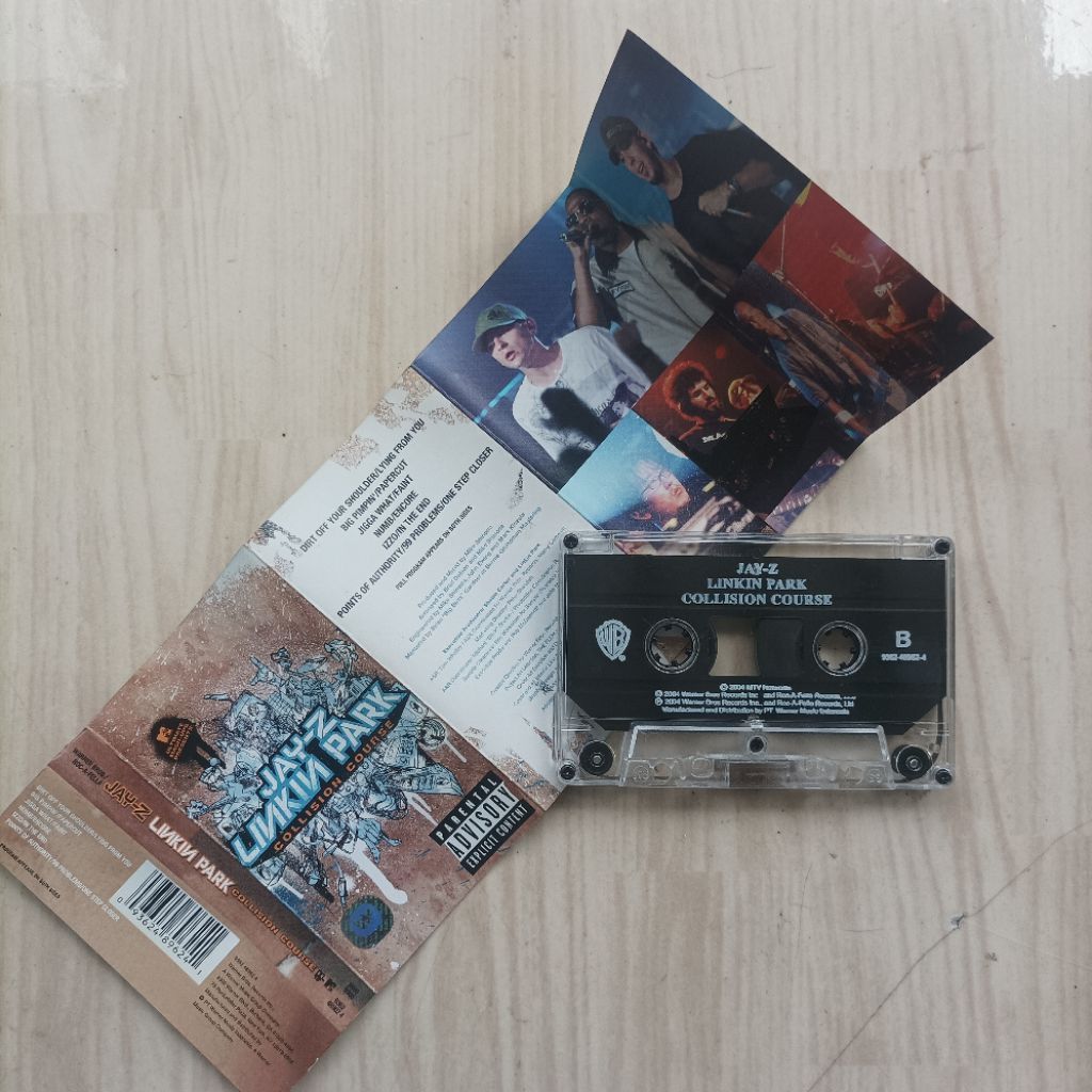 Original Kaset Pita Tape Musik Band Linkin Park Jay Z Album Collision Course