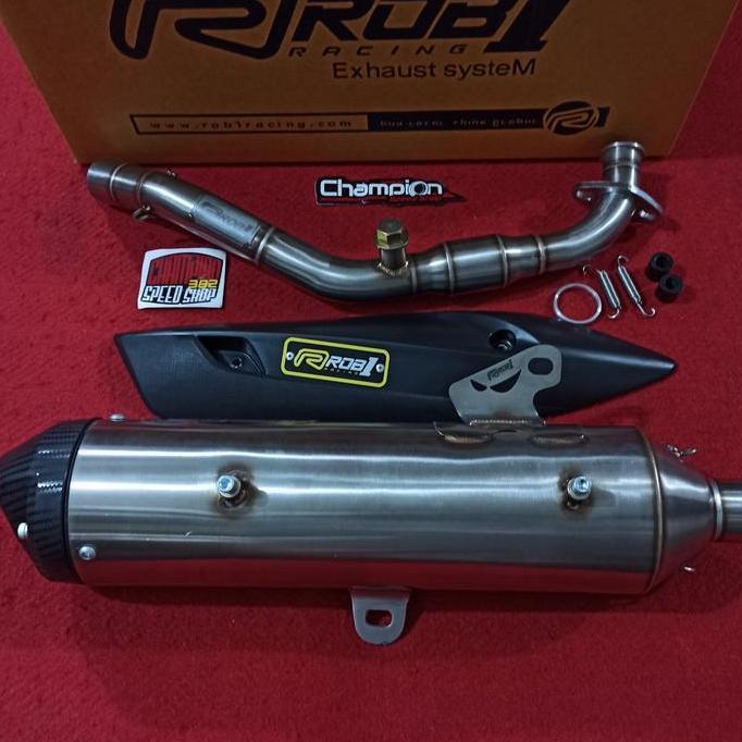 Knalpot ROB1 Racing Spek BORE UP 180cc UP Yamaha Aerox 155 Old