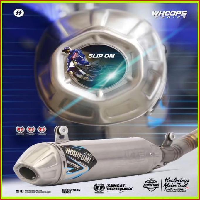 KNALPOT NORIFUMI WHOOPS TITANIUM SLIP ON MOTOR KX 250 F/XC YZ 250 F/XC