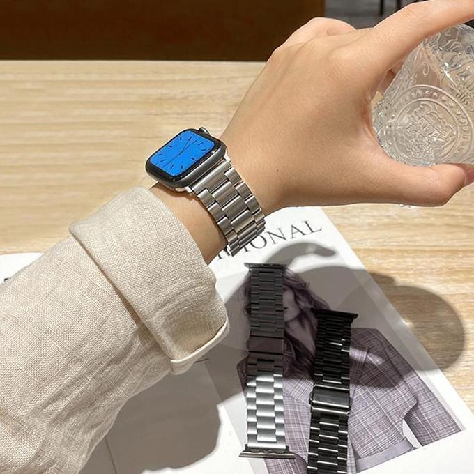 Onik_gshop91 - Tali JamStainless Steel Strap for Apple Watch Ultra/ Ultra 2/Ultra 3 49mm 46mm 45mm 4