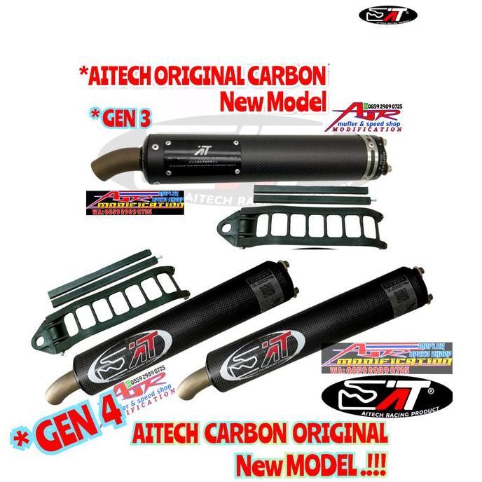 Silincer Knalpot Aitech Orinal Carbon Kevlar Ori new Ninja RR & R 2t
