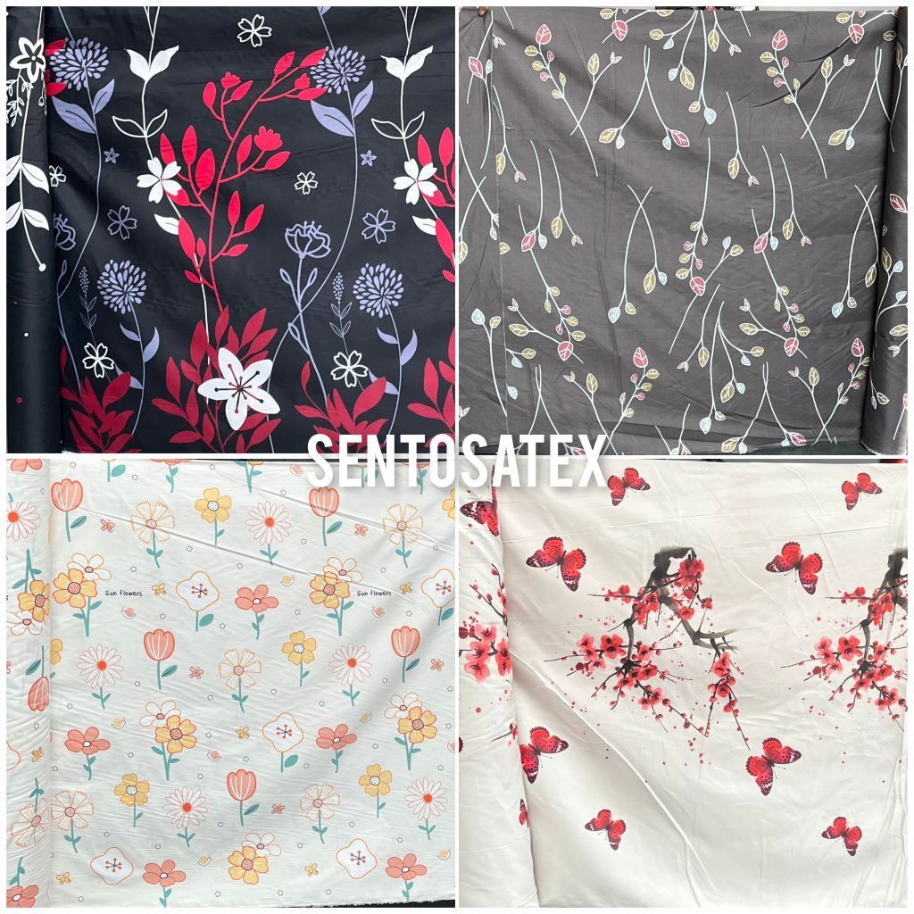 Bahan Kain Sprei Gorden Kain Disperse Polimikro