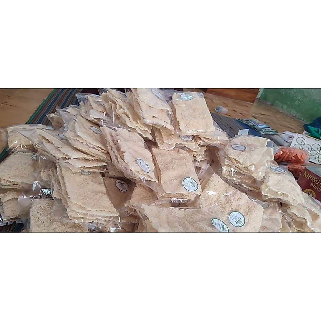 kerupuk puli atau gendar matang