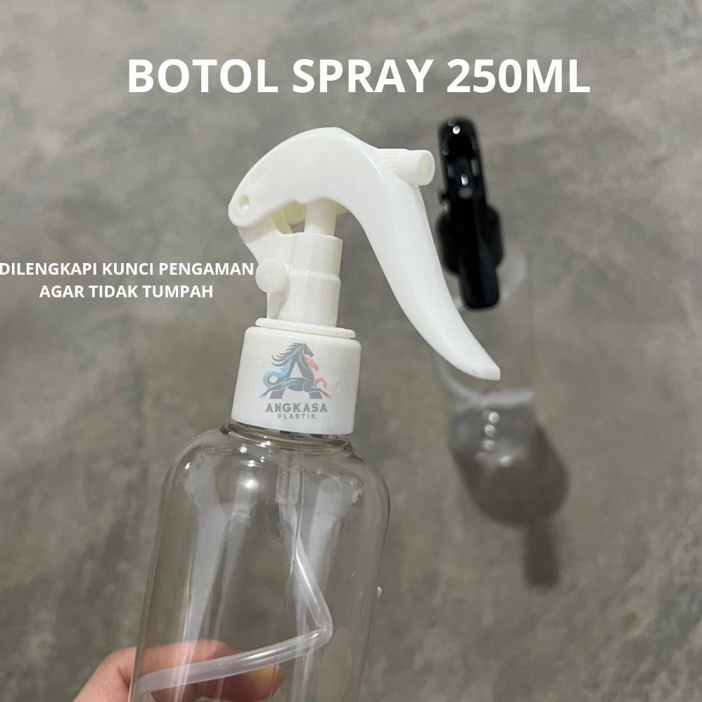 100% AMAN BOTOL TRIGGER BEBEK 250ML / BOTOL SPRAY PARFUME 250ML / BOTOL PET PLASTIK 250ML / BOTOL AN