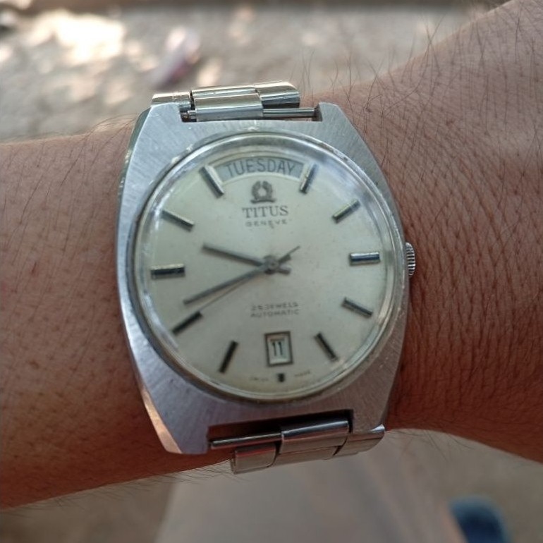 jam tangan titus old otomatis minus