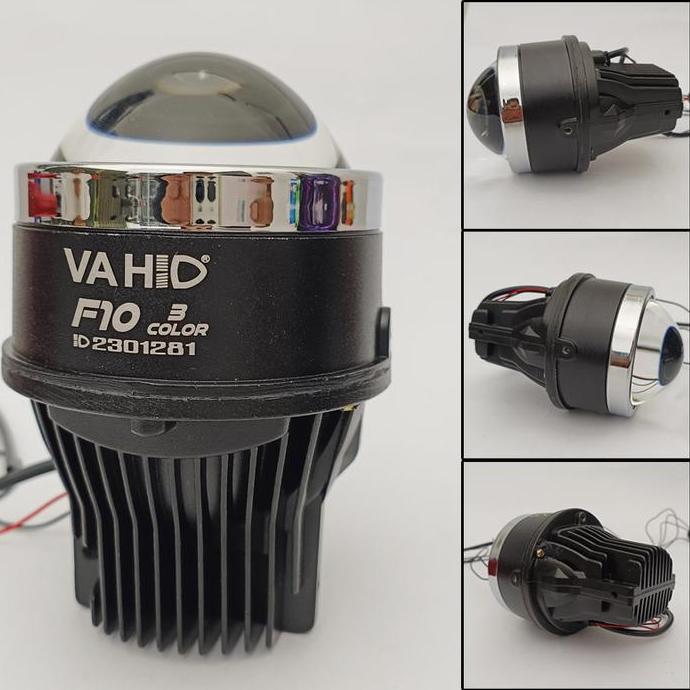 F10 - Lampu LED Foglamp Projector 3 Warna | Foglamp Biled Projie 3 Warna F10 Vahid | Lampu Kabut 3 W